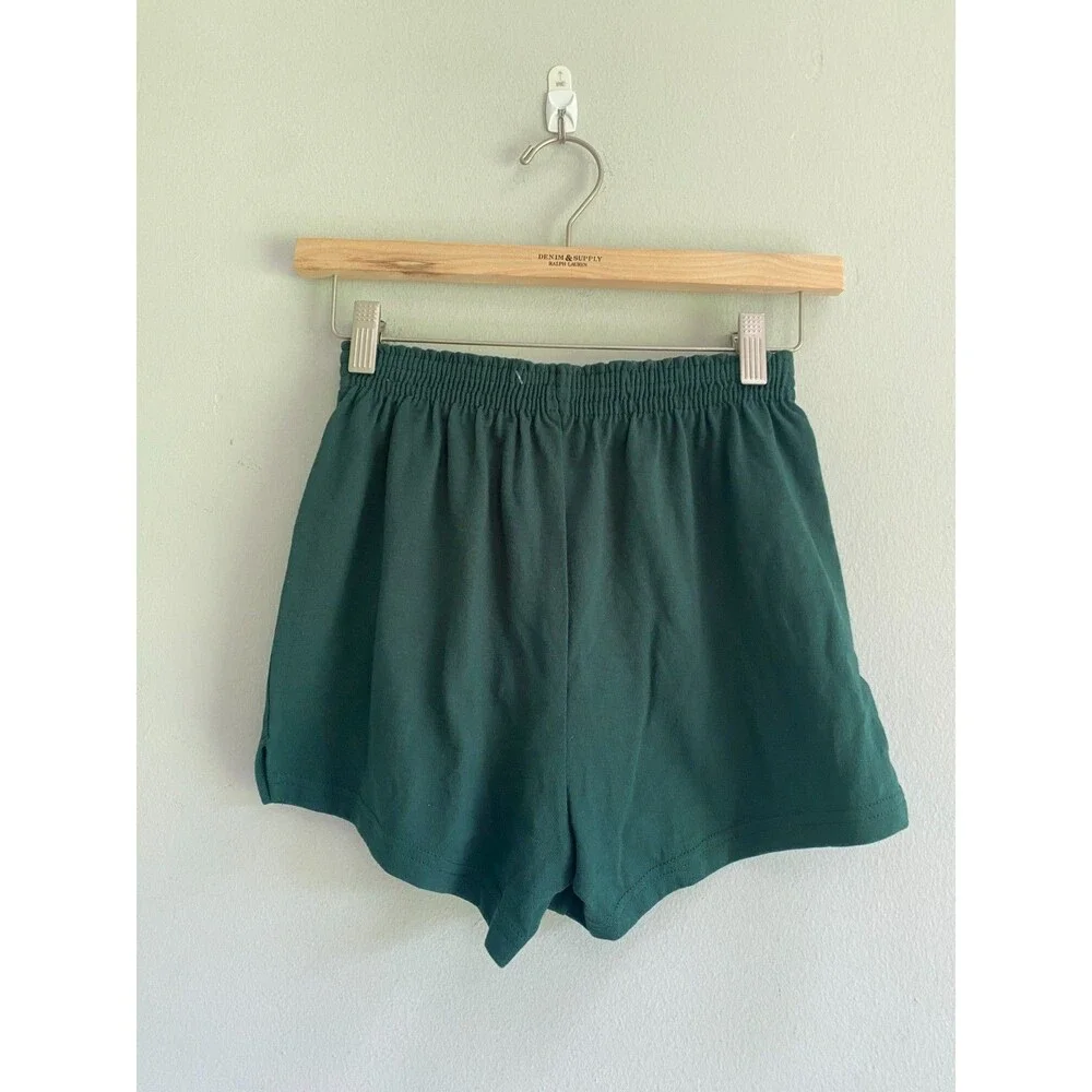 NEW Soffe Women's Junior Size S Green Authentic Cheer Short Comfortable Cotton
